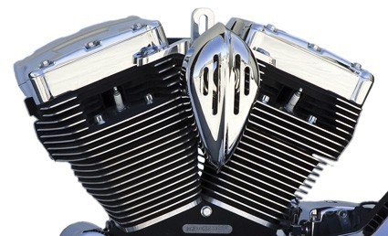 Copri clacson cromato Tear Drop + mini clacson per...