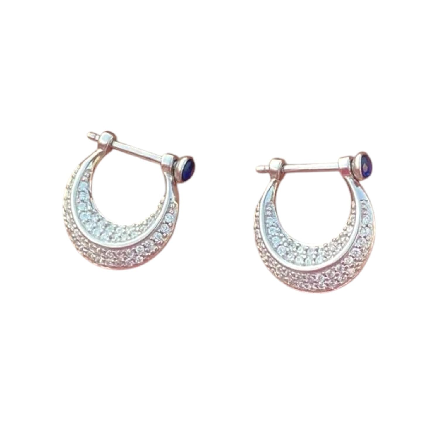 925 Silver Earring Hoop Earrings for Men Ethnic Design Modern Hoop Earrings-image-33