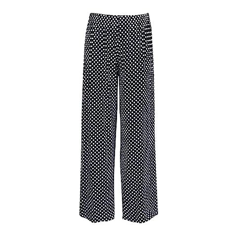 Womens Plus Size Black Polkadot Palazzo Trousers Cover