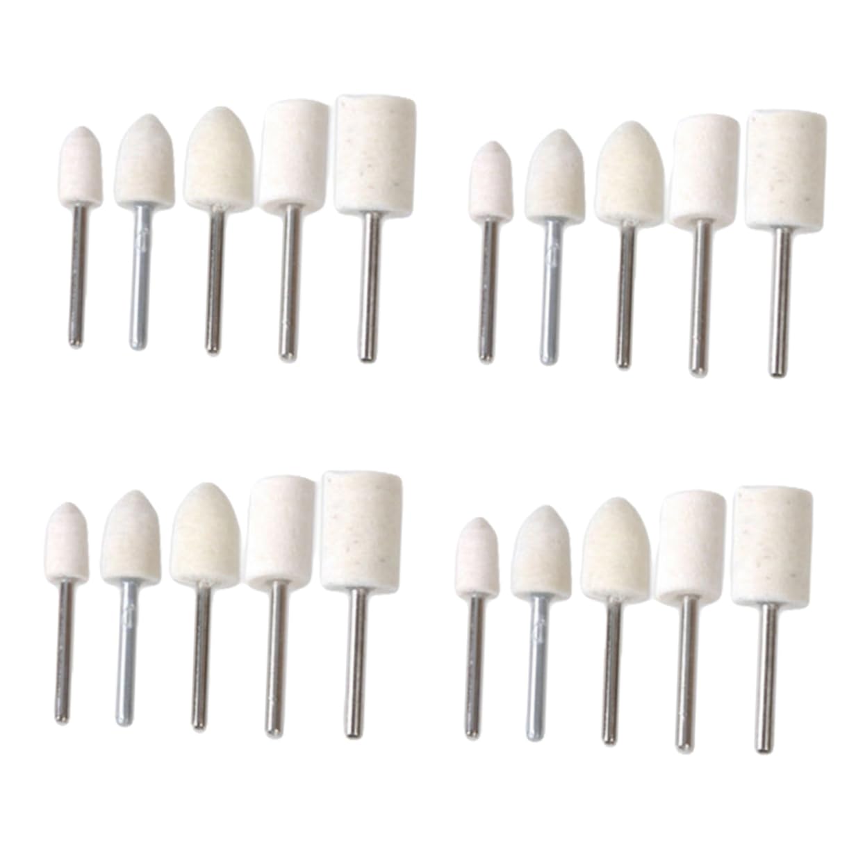 Cabilock 38 Pcs Buffing Mop Kit for Polisher Car Polishing Wheel for Jewelry Watch Industries Durable Static and High Abrasion Resistance