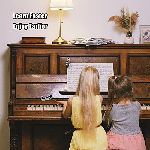 Silikon Keyboard Lernen für Kinder, Wiederverwendbar Keyboard 88 Tasten mit Zwei Schwarzen Musikclips und Box Piano 88 Key Note-Etiketten für Anfänger (Mehrfarbig)