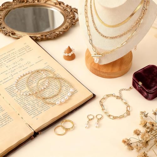 Image of Ecally Bohemian Western Jewelry Turquoise Set Women Country Pendant Long Choker Layered Bracelets Earrings Ring for Women