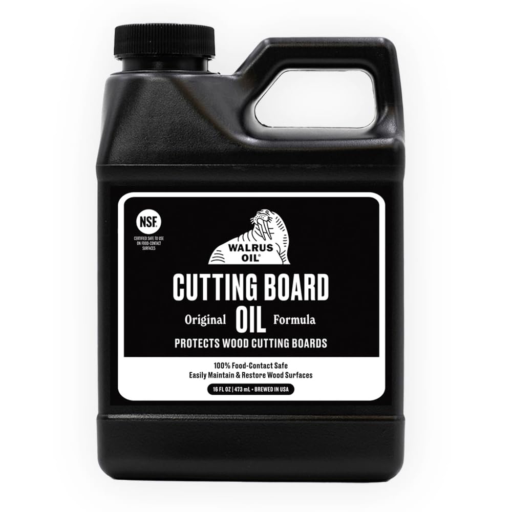 WALRUS OIL - Cutting Board Oil and Wood Butcher Block Oil, 16 oz Jug, Food-Safe