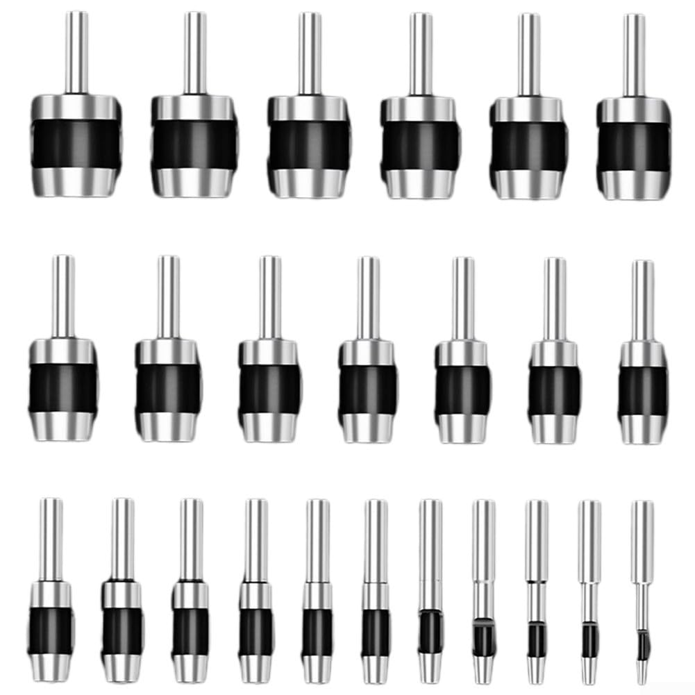 HSS-Leder-Lochbohrer-Set, 2–25 mm, Gurt- und Hohlschneider-Werkzeug für Stoff, PVC, Kunststoff, Gummi, Schwamm, verschleißfest, hitzebehandelt, silberfarben, Zubehör für (14 mm)