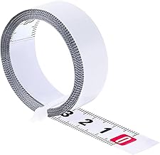 1 Roll Self-adhesive Tape Measures, 2 Metres Self-adhesive Tape Measure with Adhesive on the Back, for Sewing Table, Carpentry Table (2 m Right to Left)