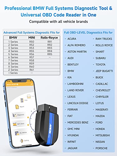 Ancel BD300 Obd2 Scanner Bluetooth Fits For Bmw Full System Code Reader Fits thumb #8