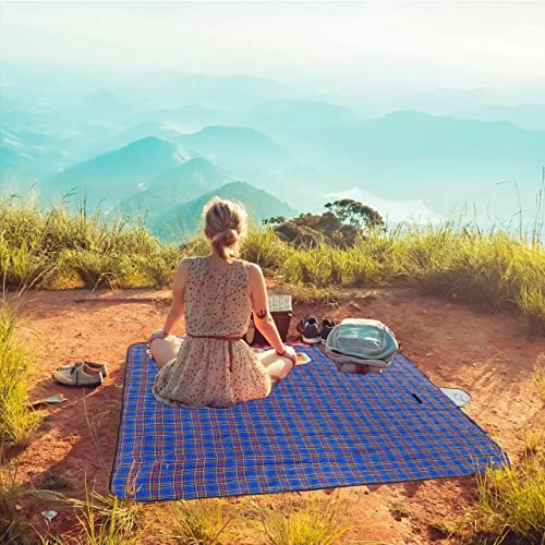 Family-Outdoor-Waterproof-Durable-Picnic-Blankets-with-Carry-StrapFoldable-50709-inch-Sandproof-Picnic-Floor-Mat-for-Kids-Playground-Camping-Park-Hiking-Grass-Travelling-1-Blue