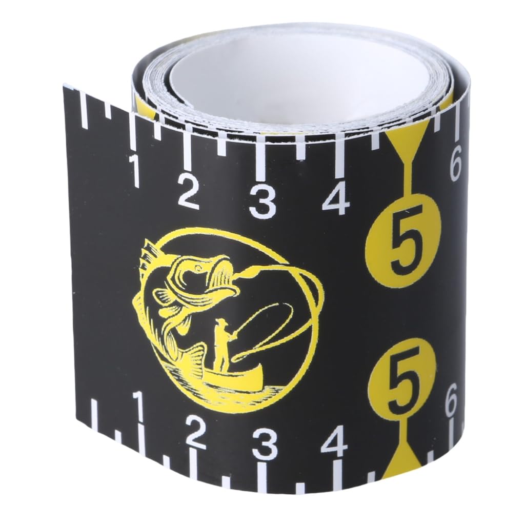Sticker Tape for Boats Kayak Fishing Fish Measuring Device Fishing Ruler Adhesive Fish Ruler, 51Inch Fish Measuring Tape