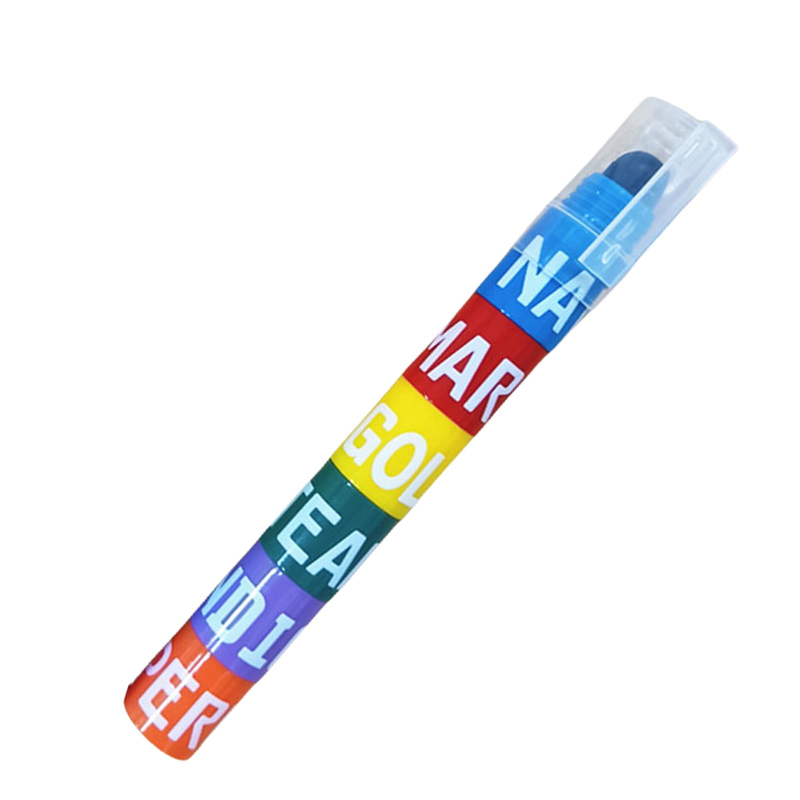 NLAIOUSL Stackable Highlighter Pen 6-Color-in-1 Highlighter Broad Tip Marker for Drawing Scrapbooking Journal Planner Card Making Gel Marker