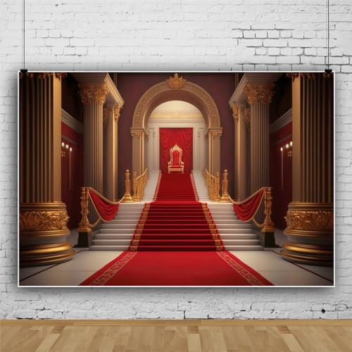 Toile de fond de studio 2,1x1,5m tapis rouge et palais indien
