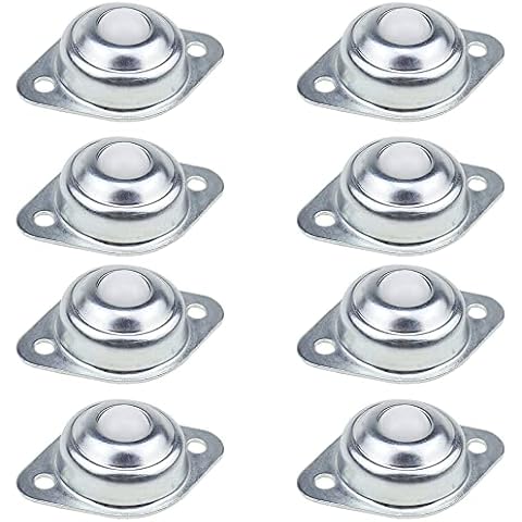DXiongW 8 Pieces Ball Transfer Bearing Roller 11.5mm Ball Bearing Casters Nylon Ball Bearing Rollers Ball Transfer Bearing Roller for Furniture Luggage Sliding Carriage Conveyor Roller Power Systems Cover