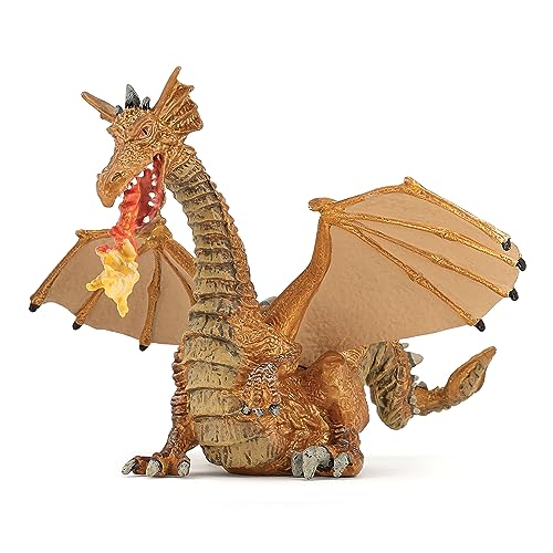 PAPO-FRANCE. FIGURINES PLASTIQUES Brave Ty Inc.Toys 37173TY-Beanie Boo'S Darla Regular Dragon Rosa (15 Cm), sólido, Color Jengibre, 15 Centimeters (2039095.0)