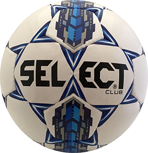 SELECT Club Soccer Ball, White/Royal Blue, 5