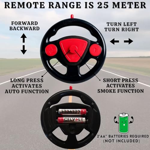 Image of GRAPHENE Smoke Monster Truck RC Stunt Rolling Transforming Car Toy for Kids Boys 7-14 Years LED Lights Music 360 Rotation Rock Climbing Remote Control Vehicle Transparent Wheels Toy