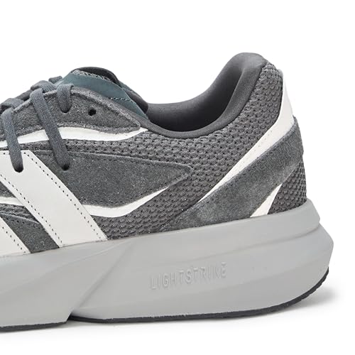 adidas Mens Lightstride Sportswear, Carbon/Grey/Crystal White, 94