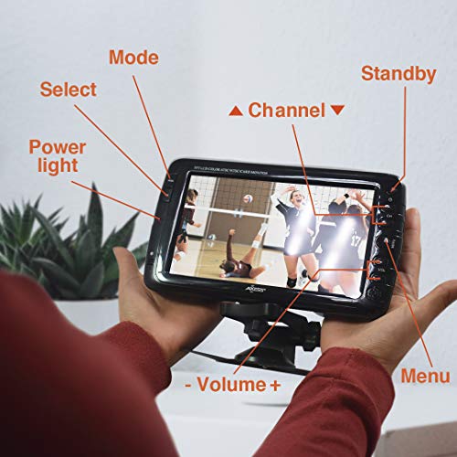 AXESS Portable TV –Multimedia Widescreen Small LCD TV – Built in Digital Tuner, AV Inputs, 2 Antennas, USB/SD Card Supported 9’’ Television with Remote Control – Axess TV1703-9 2020VS - Thumbnail 7