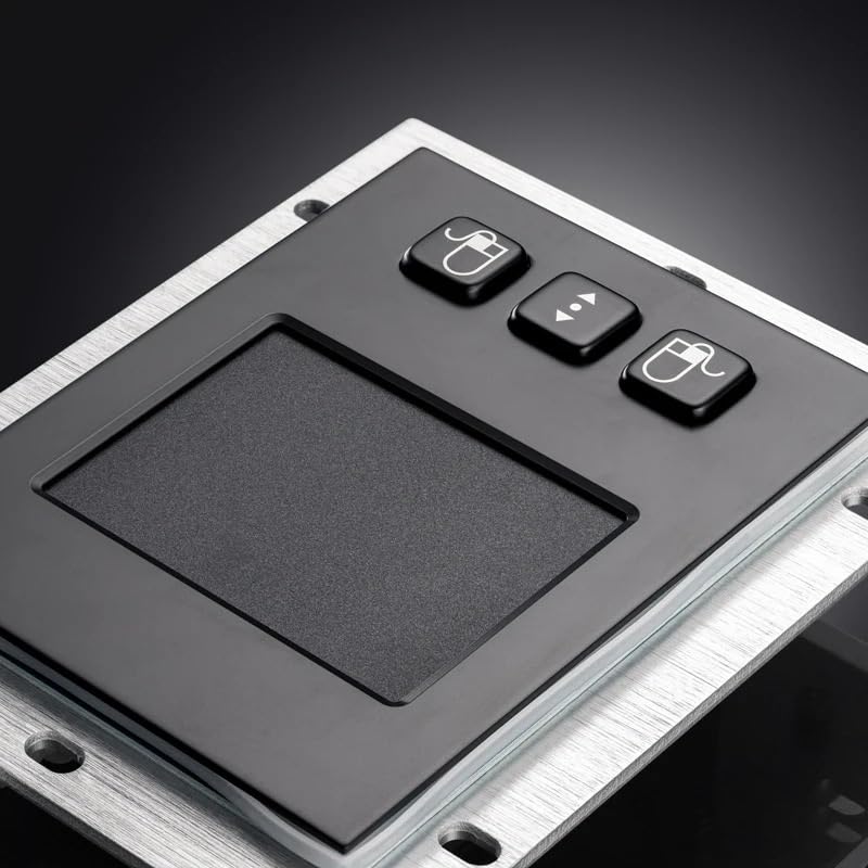 Ratón industrial para montaje en panel con panel táctil y USB 3