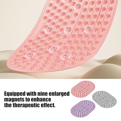 Alfombra de masaje para pies de silicona con diseño antideslizante y puntos de acupresión, para pilates, fitness y relajación miniatura 4