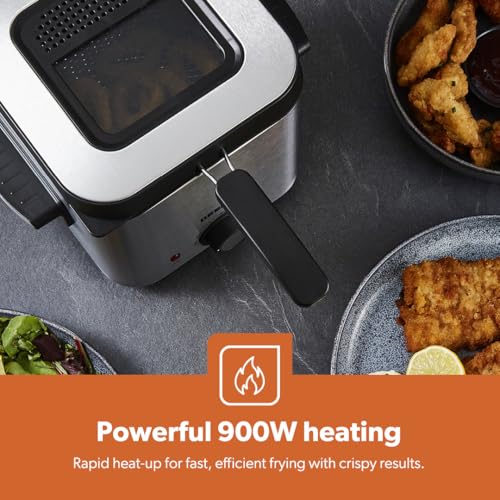 GEEPAS Deep Fat Fryer – Adjustable Thermostat, Viewing Window, Cool-Touch Handle, Non-Stick Inner Pot, Indicator Light and Compact to Family-Size Options (1.5L) - Image 5