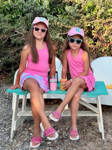 Soneven Girls Golf Dress Sleeveless Racerback Athletic Dress School Sports Dresses Outfit with Shorts Pockets4