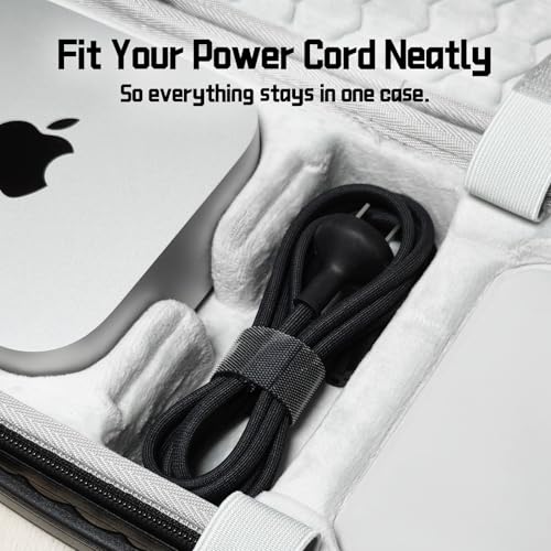 Funda rígida de viaje para Mac Mini M4 / M4 Pro (2024), incluye compartimentos para teclado Magic, mouse, trackpad y accesorios, bolsa protectora para computadora de escritorio Mac Mini (solo funda) miniatura 3