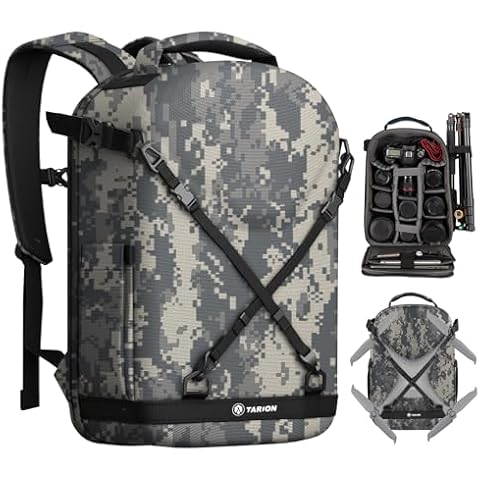 TARION Hard Shell Camera Backpack with Raincover Cover
