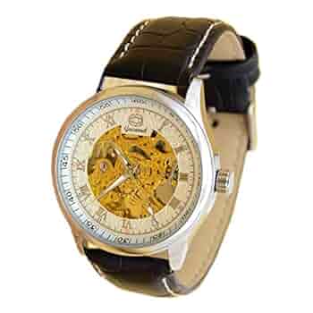 ゴールド 自動巻き腕時計 スケルトンバック Amazon | 自動巻き 腕時計 金 シースルー ゴールド ブラック 金