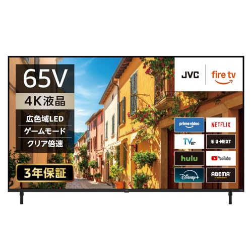 JVC Fire TV  4K t X}[g er 65^ 65C` Alexa { ȃGl ^ JL-65YX10 3Nۏؕt 2025Nf