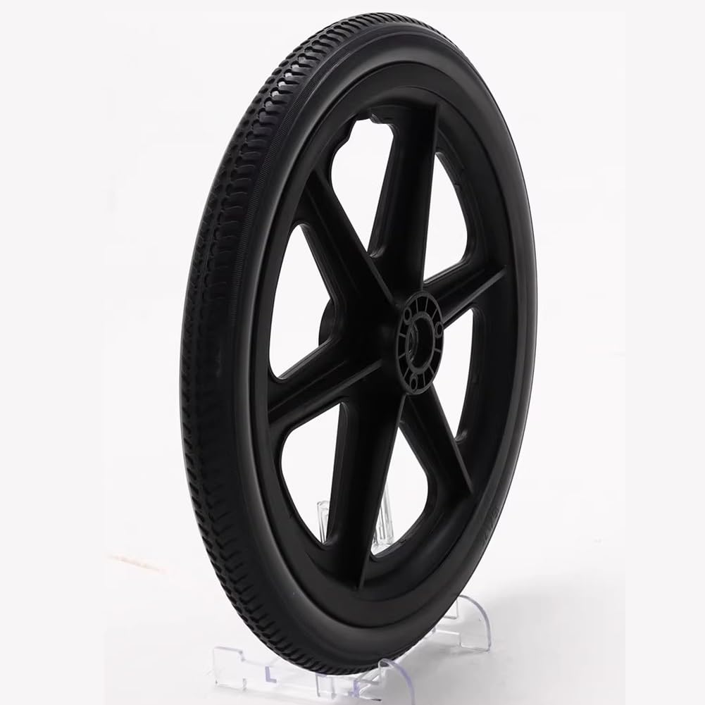 Repuestos para Rueda Trasera de Silla de Ruedas de 16 Pulgadas, 16 X 1,75 Rueda Sólida de PU No Neumática Para Andadores de Silla de Ruedas