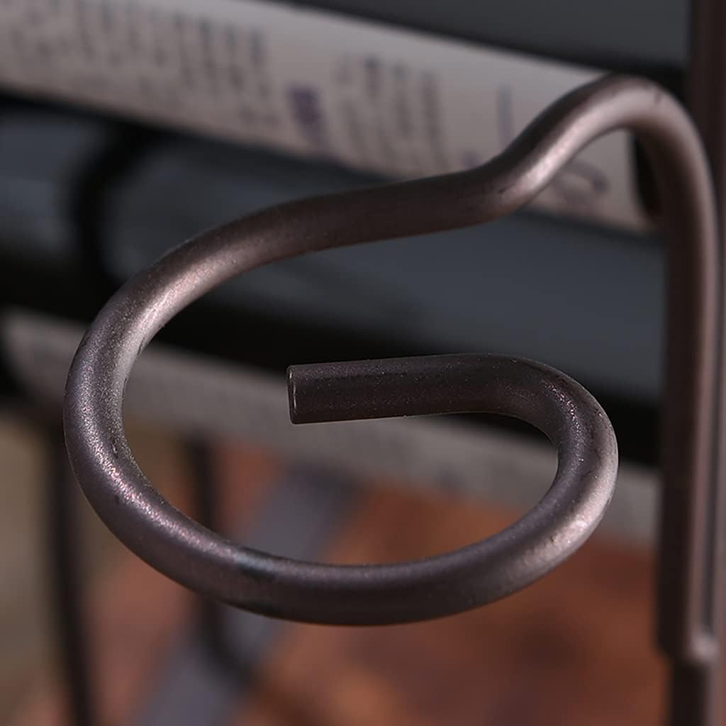 Tabletop Wood Freestanding Wine Holder Hold 4 Wine Bottles and 4 Glasses Wine Storage Shelf for Kitchen Bar Pantry Wine Cellar Basement