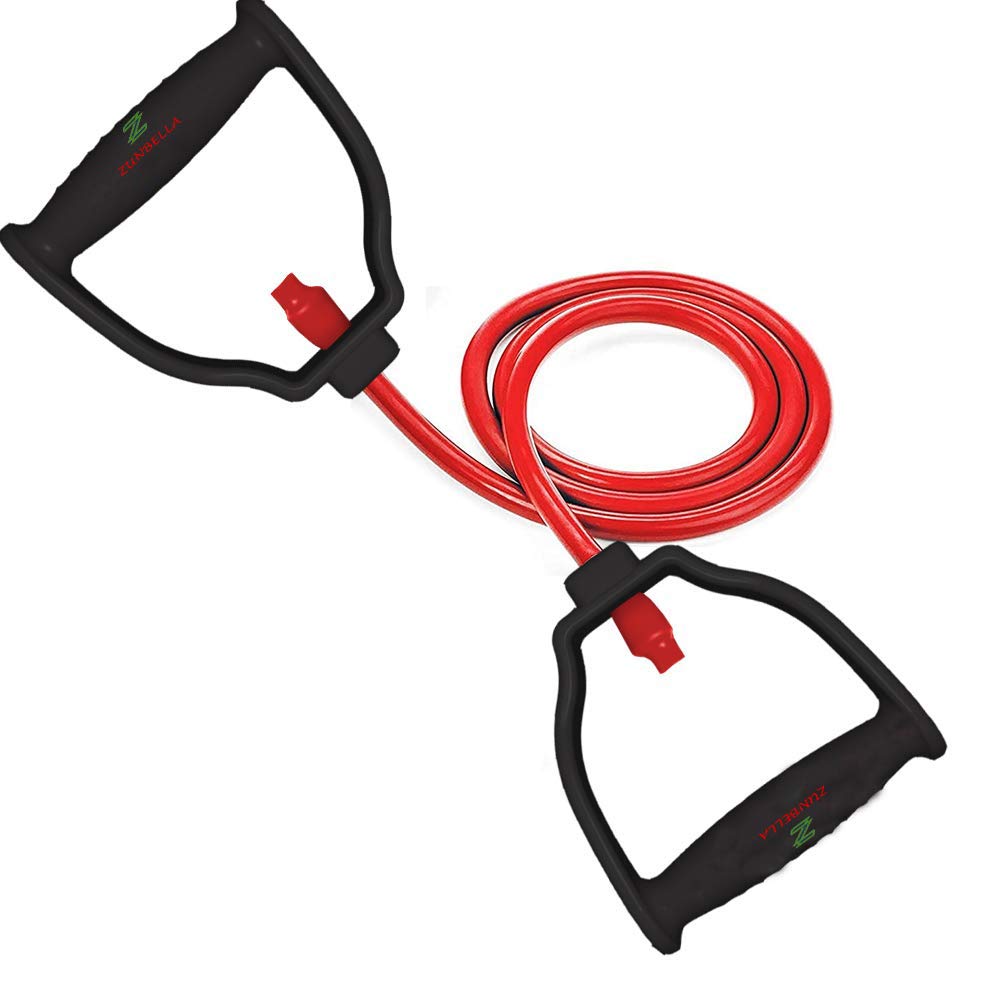ZUNBELLA Resistance Band Stretch Latex Band Set Toning Tube for Light to Heavy Workout Exercise for Men Women Fitness, Physical Therapy(RED) (B08GSXKKFM) Amazon Price History, Amazon Price Tracker