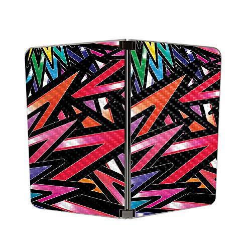 Image of MIGHTY SKINS MightySkins Carbon Fiber Skin for Microsoft Surface Duo - Color Bomb | Protective, Durable Textured Carbon Fiber Finish | Easy to Apply, Remove, and Change Styles | Made in The USA