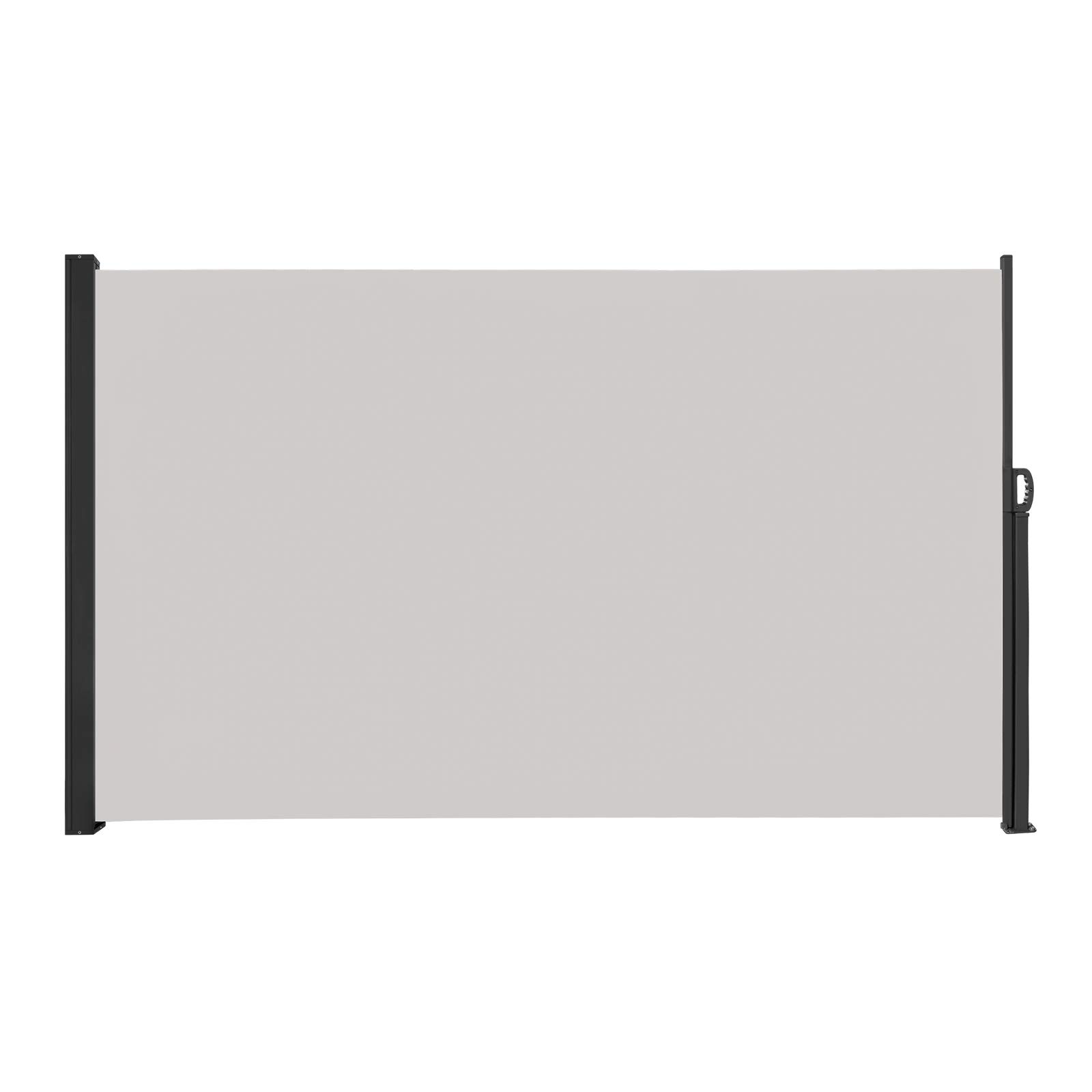 UISEBRT Toldo Lateral Retráctil para Balcón y Terraza Protección de la Intimidad Protección Lateral contra el Viento para Jardín Exterior Plegable, Gris - 160 x 300 cm