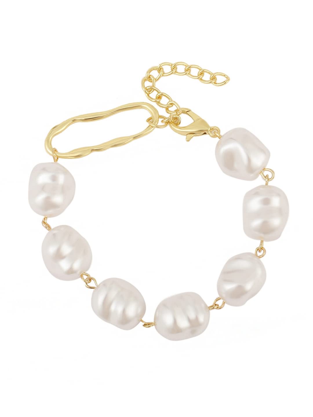 Yellow Chimes Bracelet for Women and Pearl Bracelets Girls | Gold Tone White Color Pearls Bracelet | Birthday Gift For girls and women Anniversary Gift for Wife (B0BPPJ42SN) Amazon Price History, Amazon Price Tracker