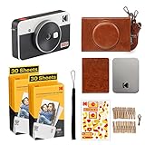 KODAK Mini Shot 2 Retro 4PASS 2-in-1 Instant Digital Camera and Photo Printer (2.1x3.4 inches) + 68