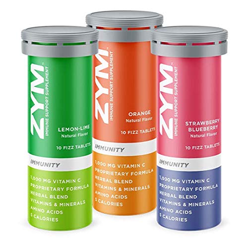 ZYM Boost Immunity Variety Pack - Electrolyte & Vitamin C Supplement with Over 13 Vitamins, Minerals & Herbs to Help Support Your Immune System (Boost, 3 Pack)