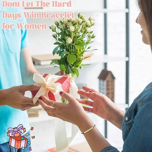 Dont Let the Hard Days Win Bracelet for Women Engraved Bracelets for Women Stainless Steel Serenity Prayer Bracelet Inspirational Bracelet for Women Men Inspirational Jewelry Gifts4