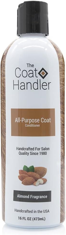 The Coat HandlerAll-Purpose Coat Dog Conditioner, 16 oz - Natural Ingredients, Handcrafted, Loosens Tangles and Eliminates Static, Professional Grade
