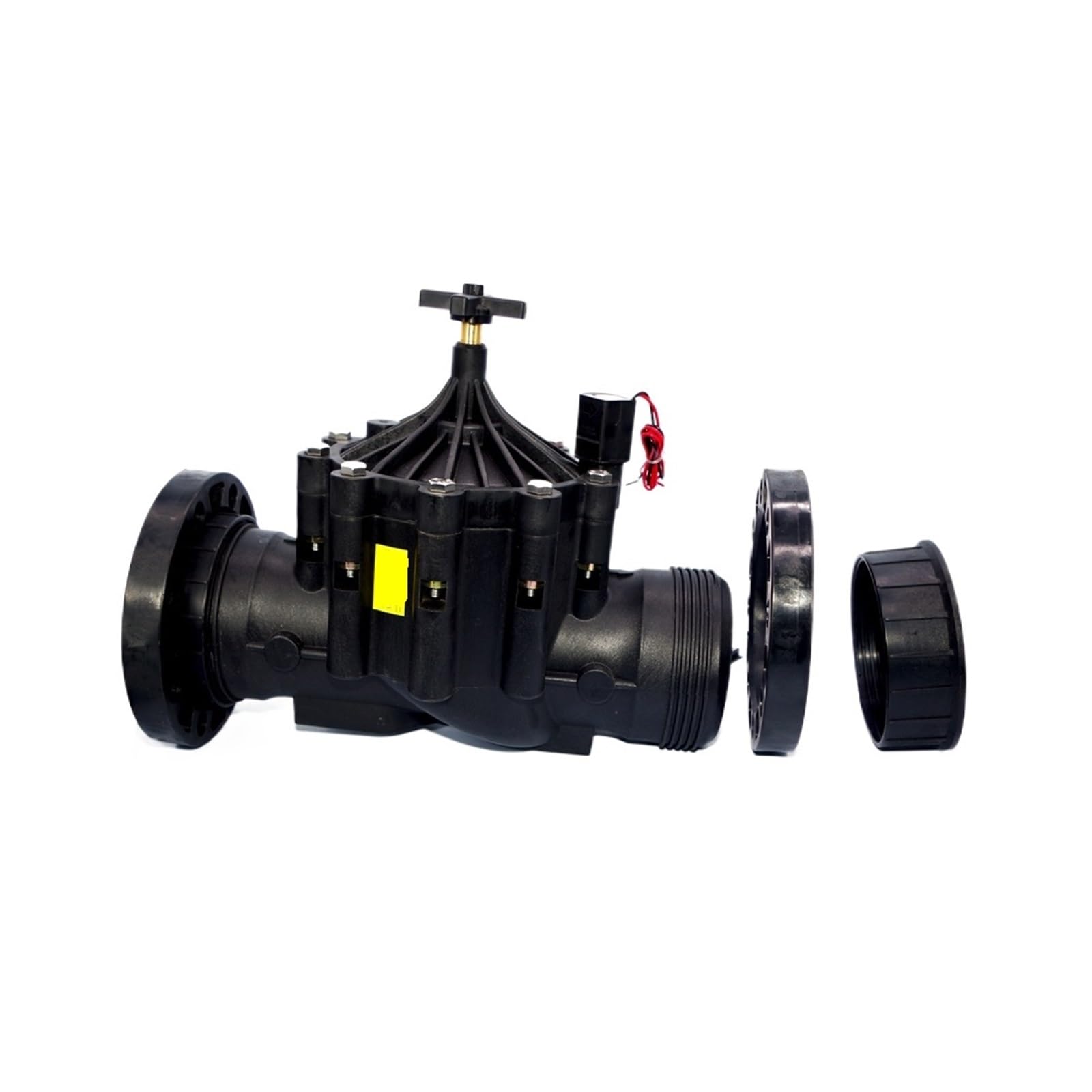 NYRXRYTCA 1PCS DN80 Plastic 3 Inch Low Voltage 220v AC Irrigation Water Solenoid Valve Flange Connection(12V DC)