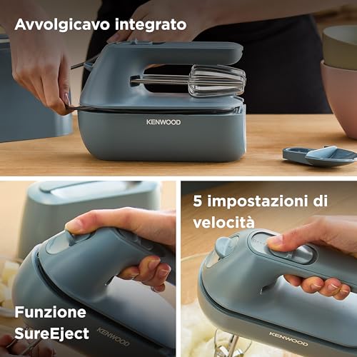 Kenwood HMP40.000GY Sbattitore manuale 350 W Blu 4 Kenwood HMP40.000GY Sbattitore manuale 350 W Blu