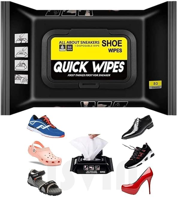 PANO PICKS Shoe Wipes Wipes (1 Pack of 80 Pcs) Instant Cleaner Shoe Cleaning Wipes Wipes for Shoes Quick Remove Dirt Stain Shoe Cleaner Wipes Shoe Wipes for Cleaning Kit (B0CRHP9WHC) Amazon Price History, Amazon Price Tracker