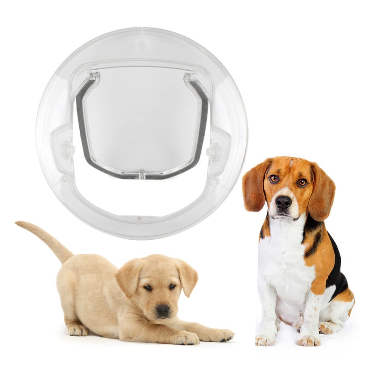 BESPORTBLE Cat and Dog Pet Door Exit and Entry Door Acrylic Soft Brush Pet-Friendly Longevity