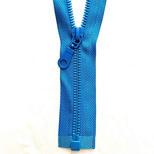 Cremalleras para Coser, Cremallera de plástico, 3 Piezas, n.° 5, Cremallera Desmontable, Cremallera de Resina, con Extremo Abierto, Cierre ecológico automático, Cremallera de plástico, para Coser