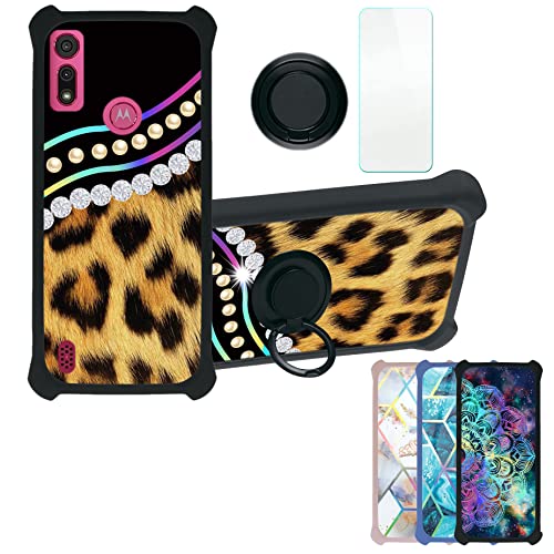 Aroepurt Funda para Motorola Moto E6s Funda Compatible con Motorola Moto E6s Case Carcasa [con 9H Dureza HD Protector Pantalla] PC + Silicona Soporte IMDH-ZBW