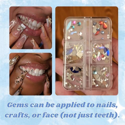 Image of DIY Tooth Gem Kit, Sparkling Crystals, 2025 New Tooth Gem, DIY Crystals Jewelry Teeth, Professional Fashionable Teeth Jewelry Starter Kit (A)