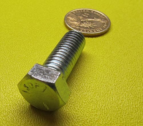 Grade 5 Zinc Steel Hex Bolts RH FT 7/16-14 x 1.25 Length 25 pcs.