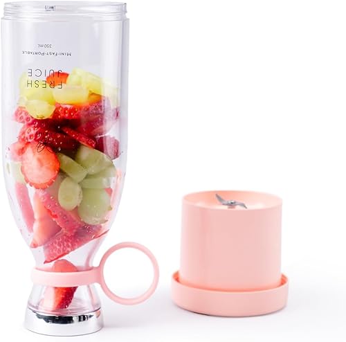 Botella pequeña licuadora - Licuadora recargable para batidos - Licuadora portátil mágica de bajo ruido - Salud fresca para llevar - Mini licuadora