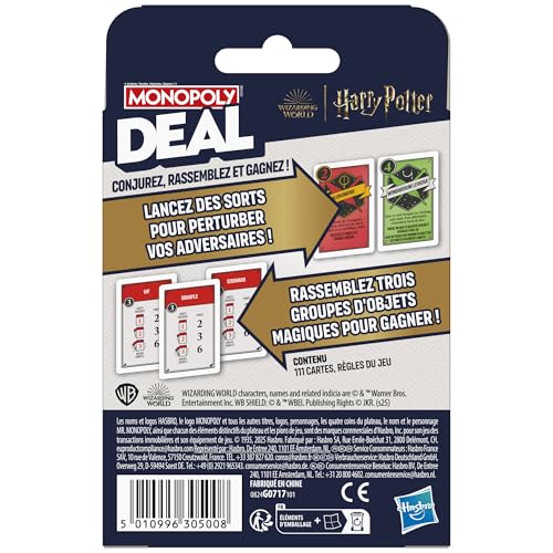 Monopoly Deal Jeu de Cartes : Harry Potter Version française - vue 5