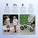 KneeRover GO Hybrid All Terrain Knee Scooter for Adults + Basket Accessory with Universal Bracket Mount