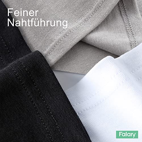 FALARY Sportunterhemden für Herren Tank Top Herren Baumwolle Männer Tanktops Unterhemd Herren Muskelshirts 3er Pack,(Schwarz x3,5XL) 4